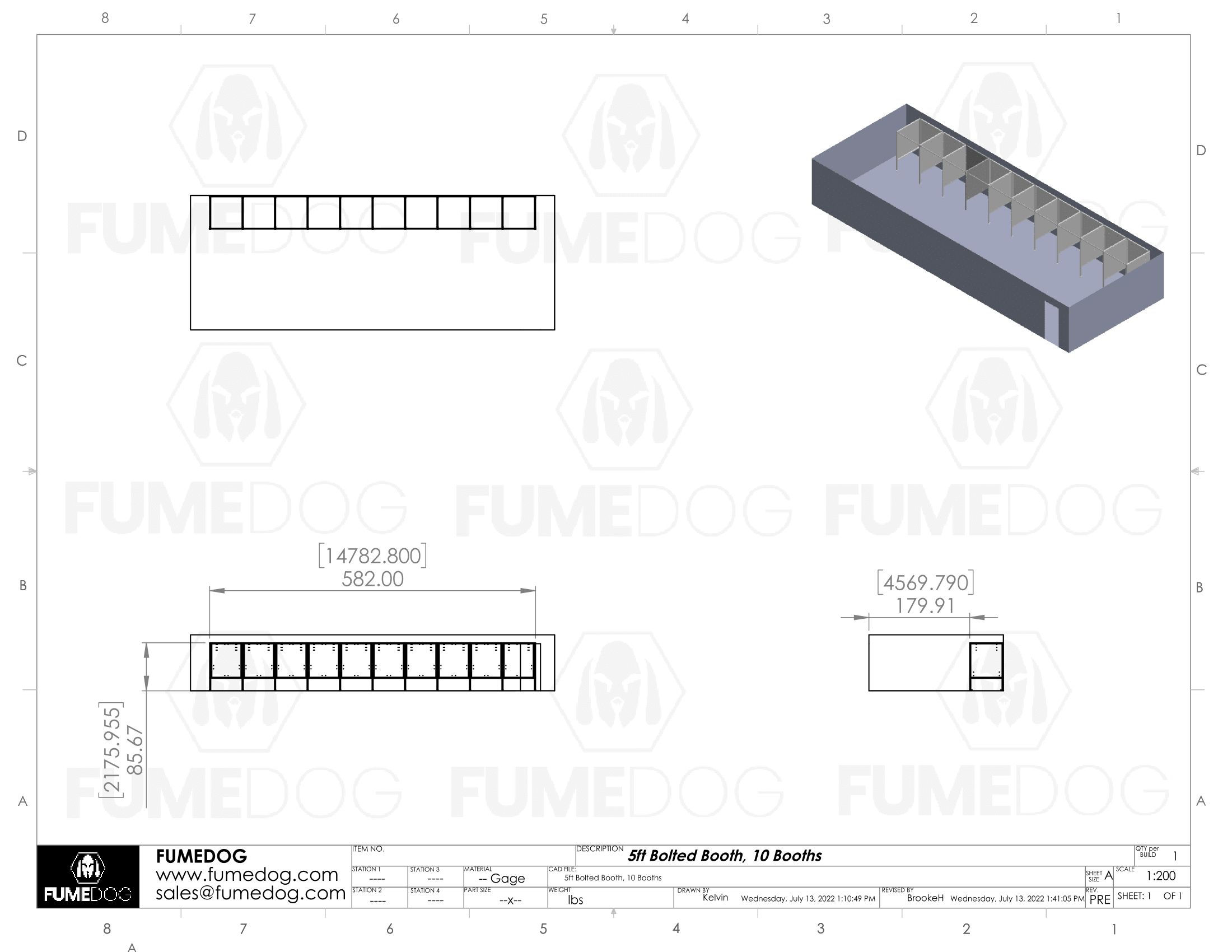 Fume Dog - 10 Welding Booth Package - (FD-WB-55-10PAK)